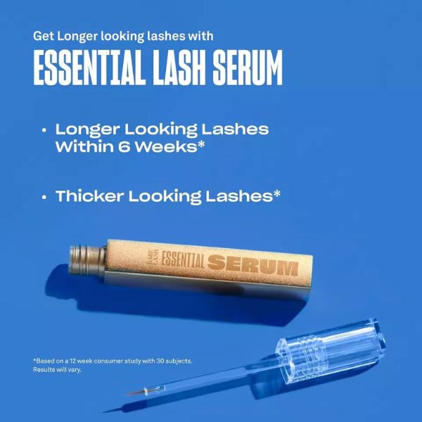 Lash Essential Serum – Eyelash Growth & Enhancing Formula for Fuller, Longer Lashes | Vegan & Cruelty-Free | 1mL Starter Supply