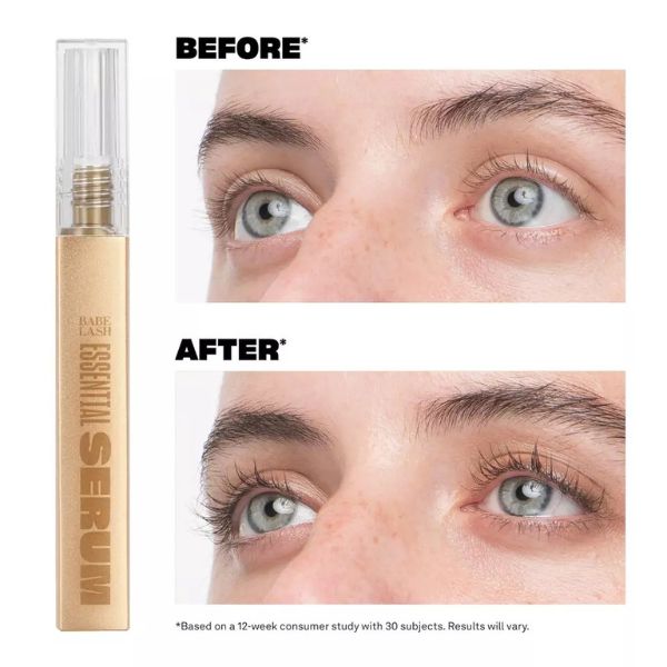 Lash Essential Serum – Eyelash Growth & Enhancing Formula for Fuller, Longer Lashes | Vegan & Cruelty-Free | 1mL Starter Supply