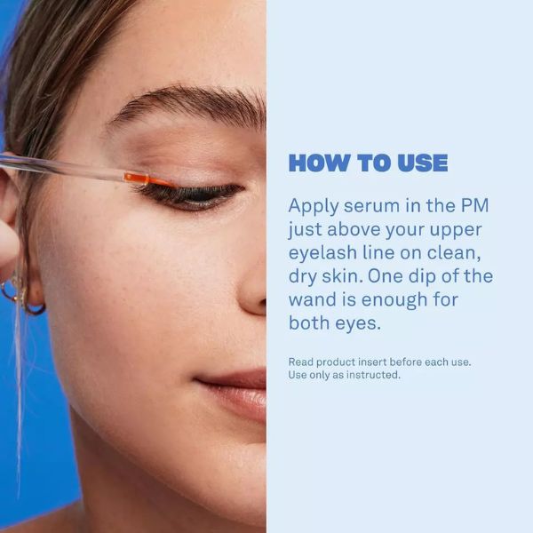 Lash Essential Serum – Eyelash Growth & Enhancing Formula for Fuller, Longer Lashes | Vegan & Cruelty-Free | 1mL Starter Supply