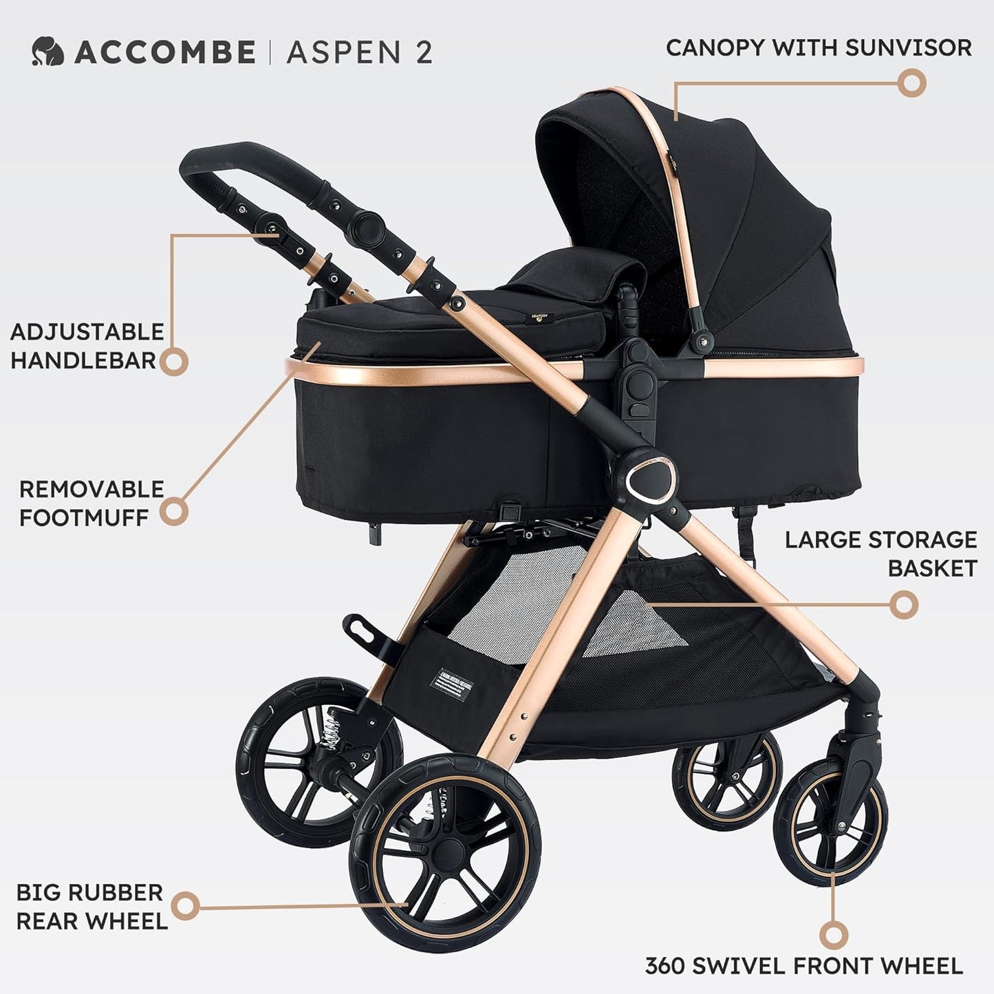 2 in 1 Baby Stroller